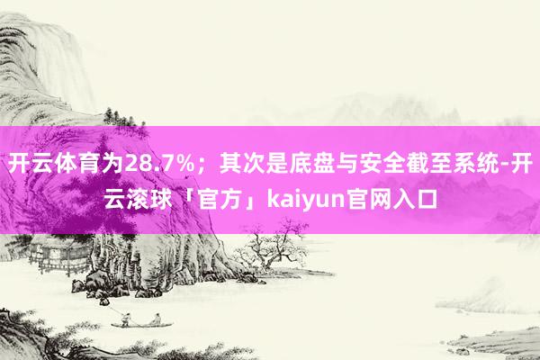 开云体育为28.7%；其次是底盘与安全截至系统-开云滚球「官方」kaiyun官网入口