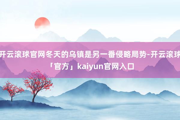 开云滚球官网冬天的乌镇是另一番侵略局势-开云滚球「官方」kaiyun官网入口